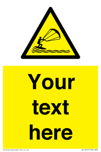 Custom Warning kite surfing